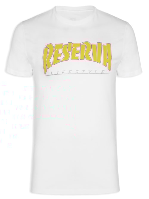Camiseta Masculina Estampada Reserva Life Style – Branco