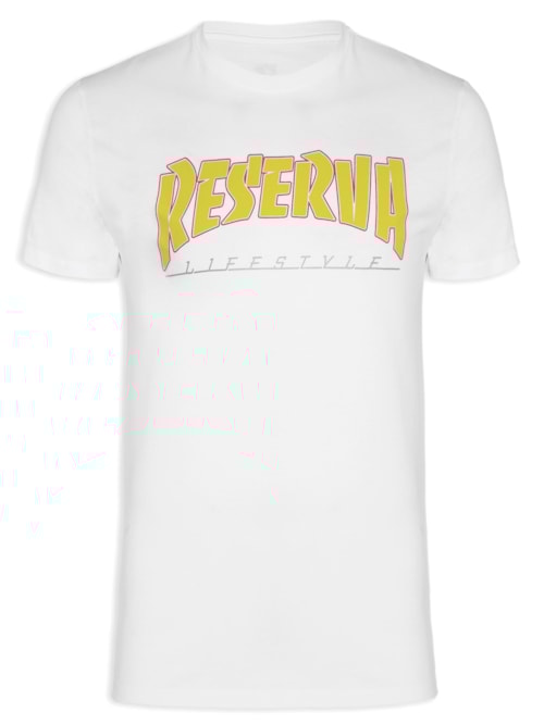 Camiseta Masculina Estampada Reserva Life Style - Branco