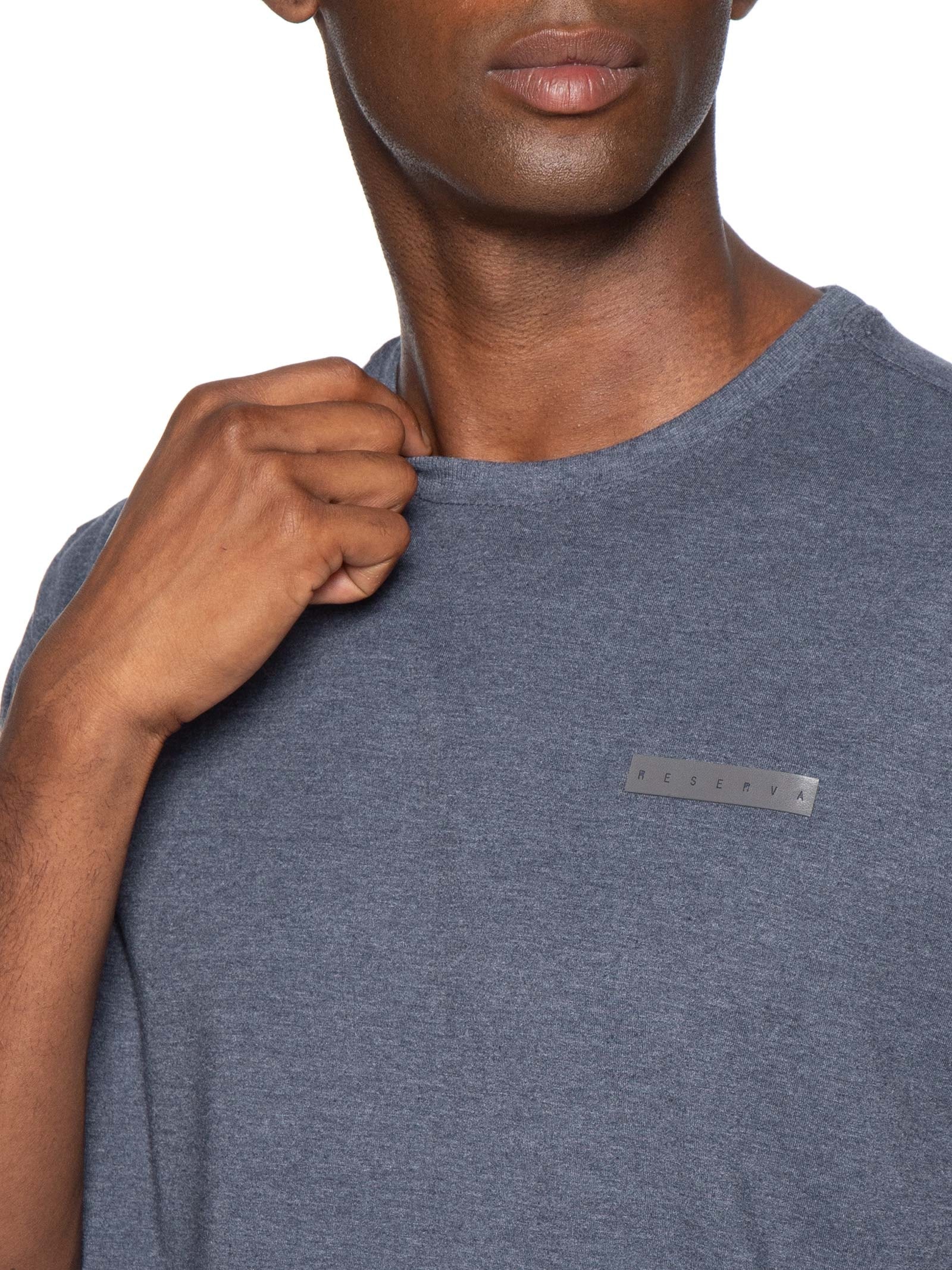Camiseta Masculina Estampada Reserva Retângulo Azul Reserva