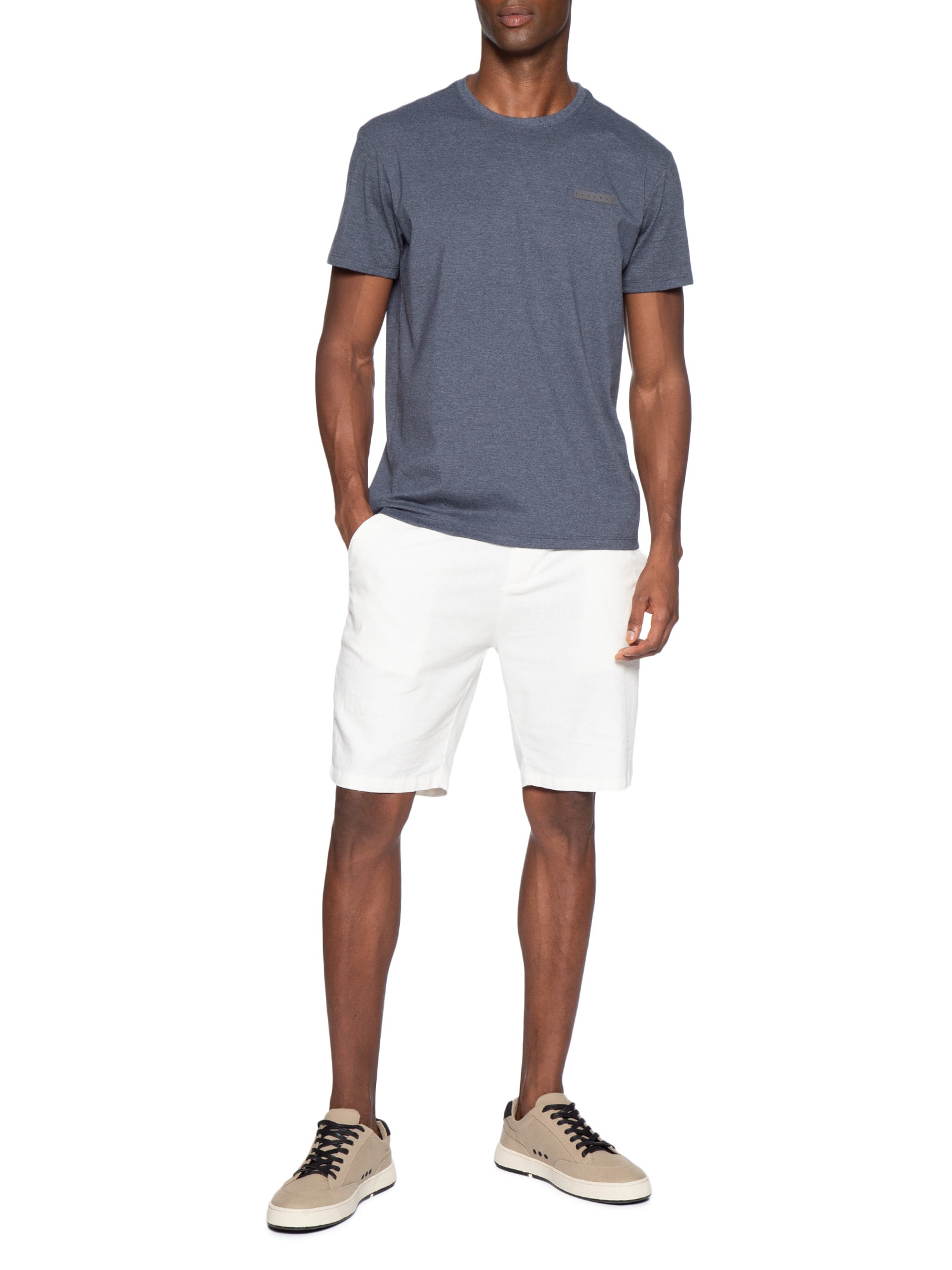 Camiseta Masculina Estampada Reserva Retângulo Azul Reserva