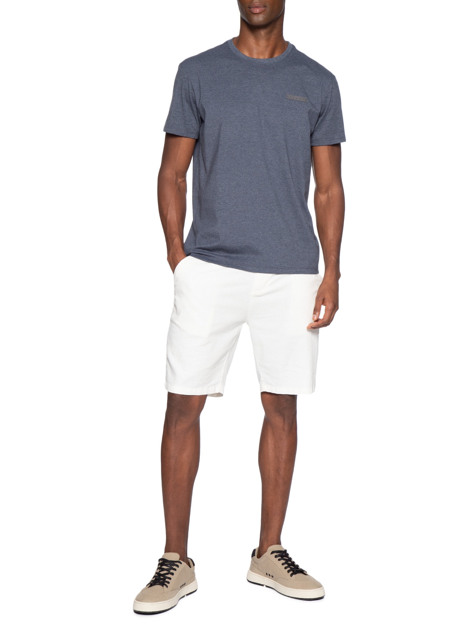 Camiseta Masculina Estampada Reserva Retângulo Azul Reserva