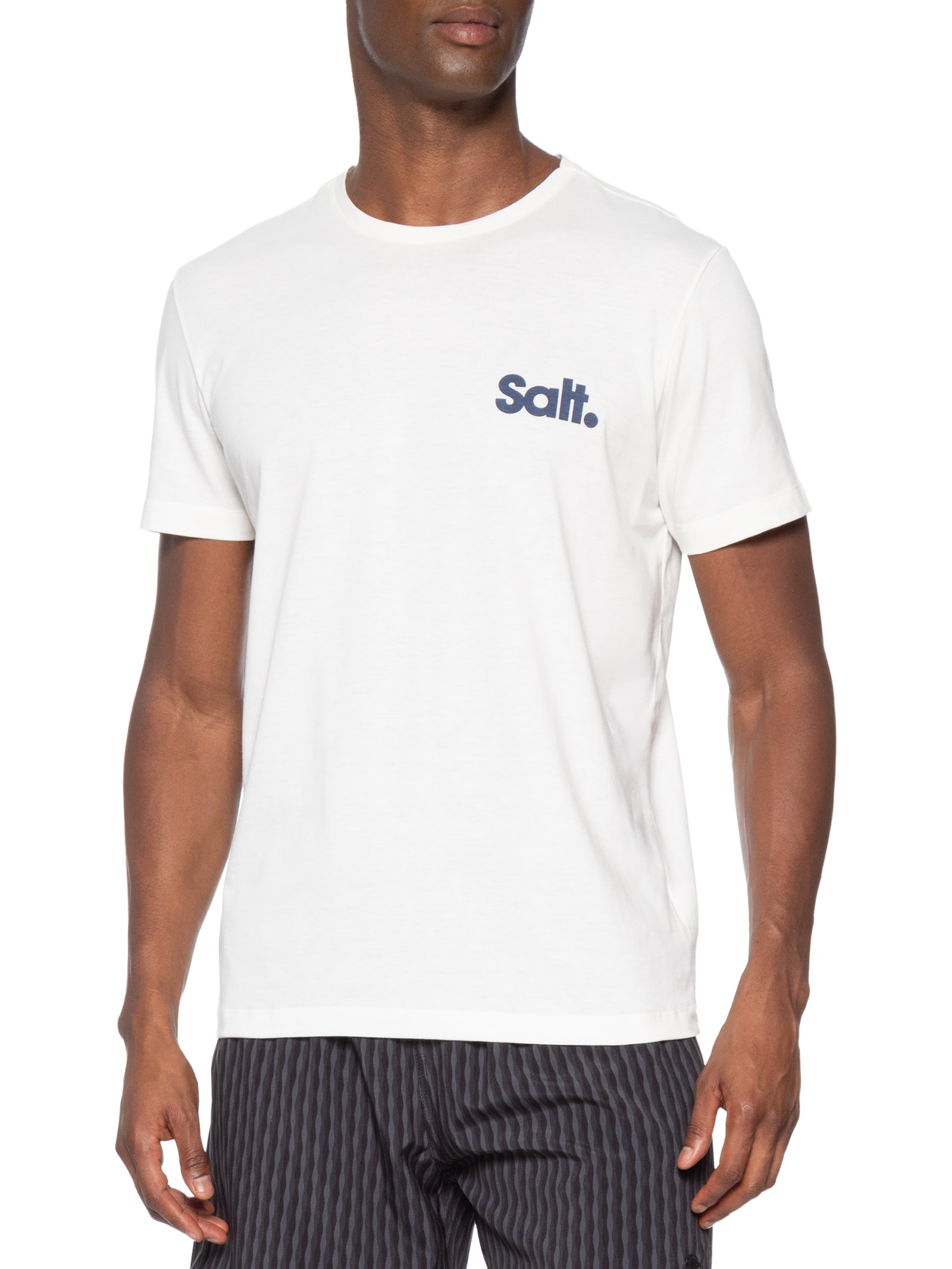Camiseta Masculina Estampada Salt – Branco Sergio K
