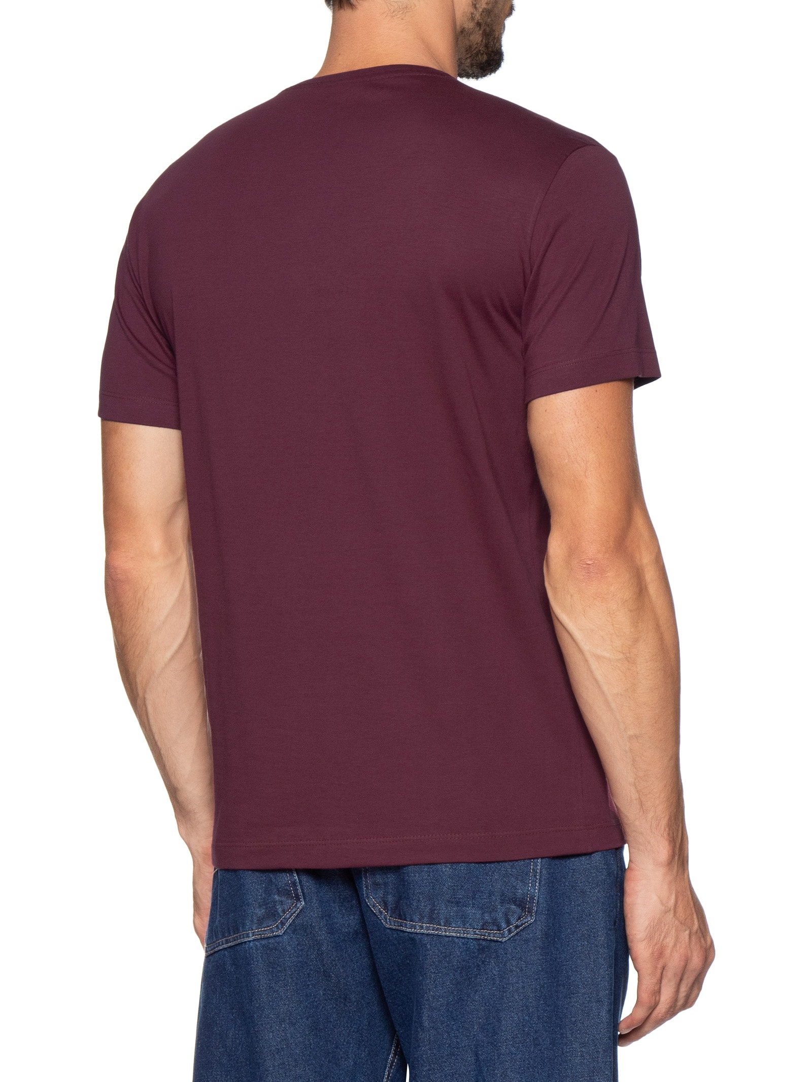 Camiseta Masculina Estampada Saluti Vermelho Sergio K