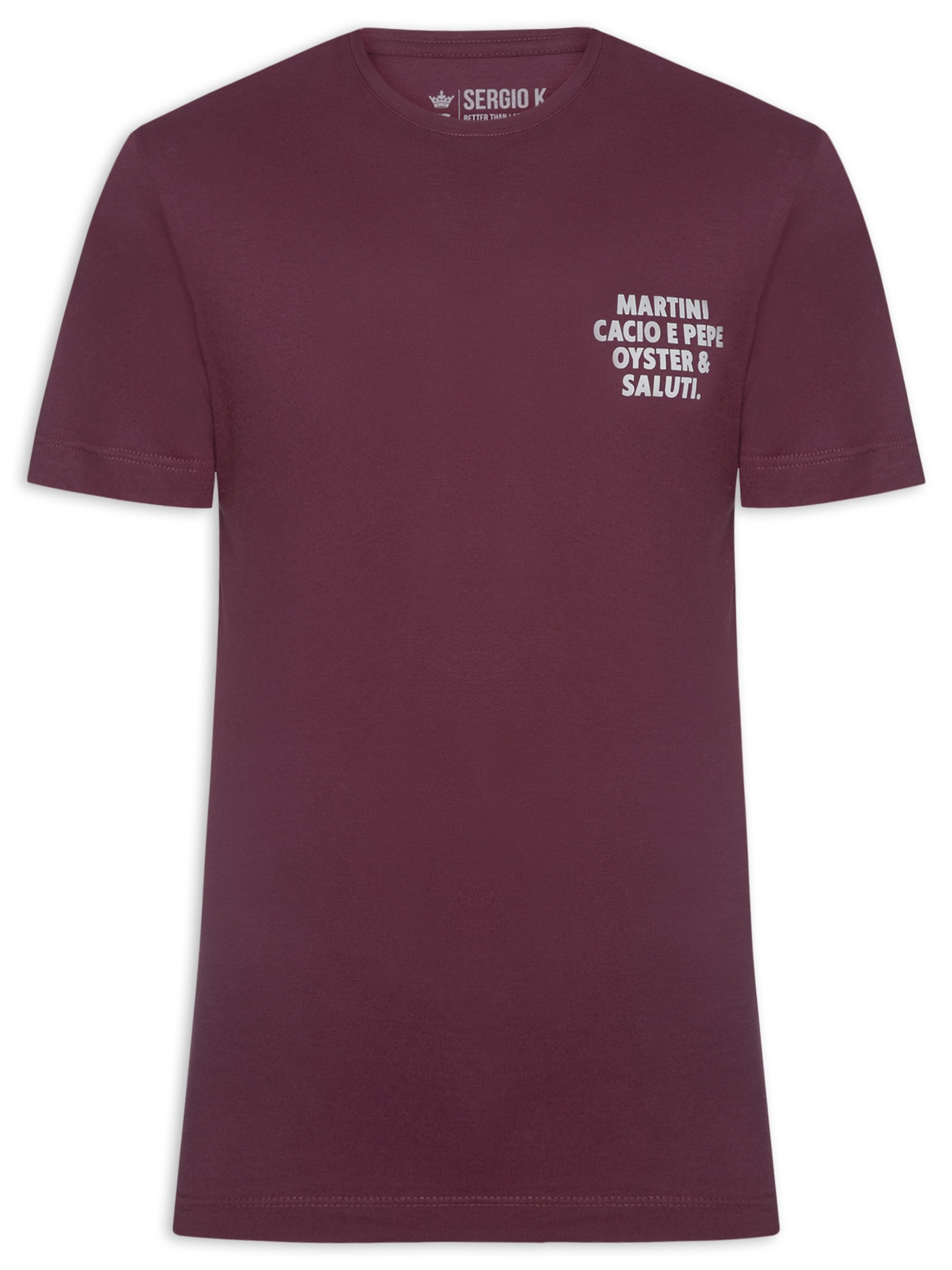 Camiseta Masculina Estampada Saluti Vermelho Sergio K