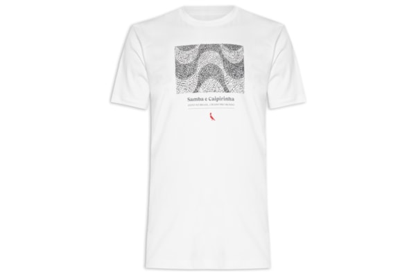 Camiseta Masculina Estampada Samba E Caipirinha - Off White