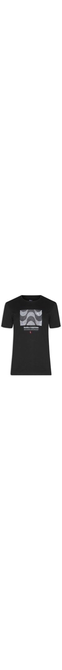 Camiseta Masculina Estampada Samba E Caipirinha - Preto