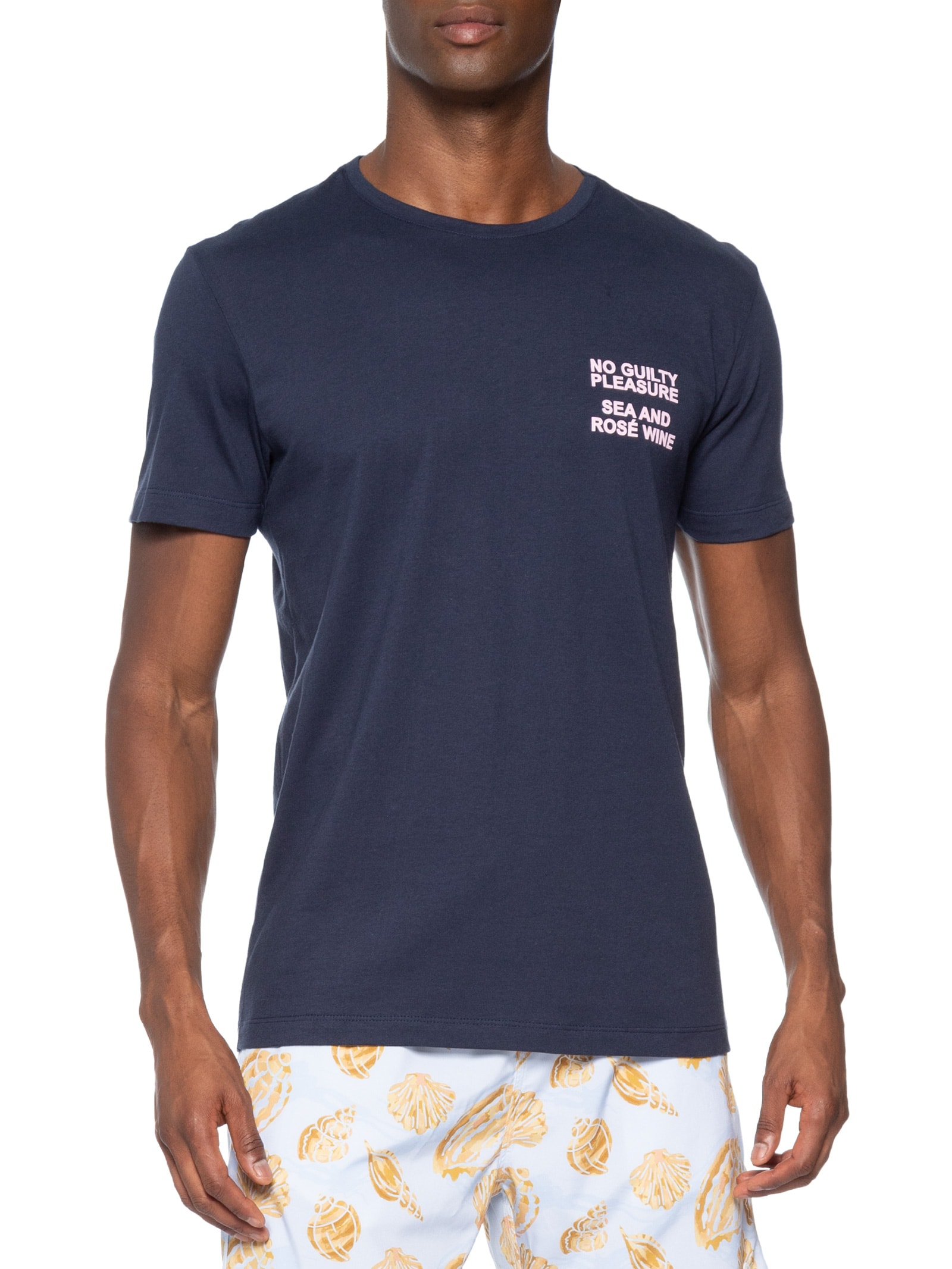 Camiseta Masculina Estampada Sea And Wine – Azul Sergio K