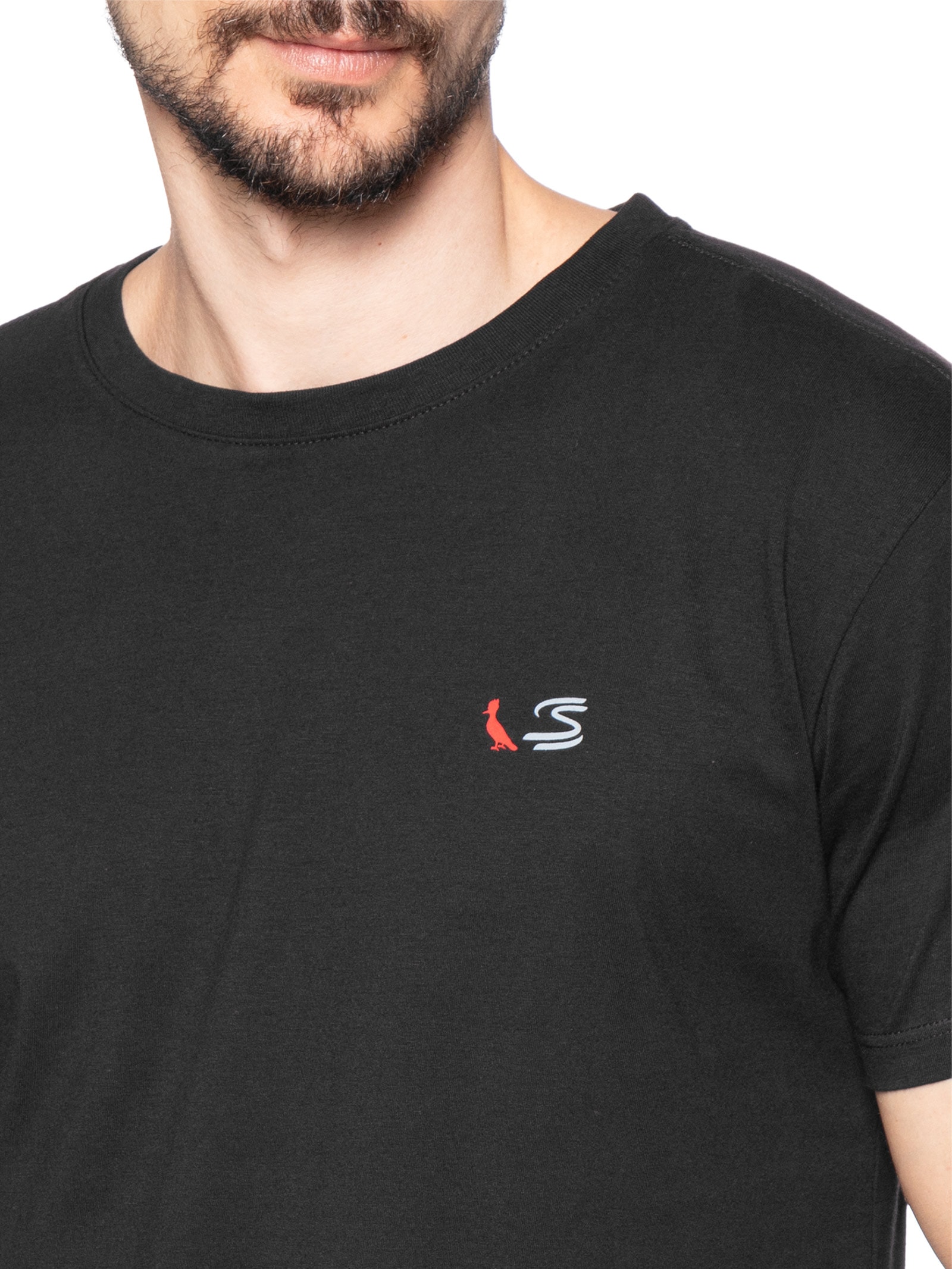 Camiseta Masculina Estampada Senna Preto Reserva