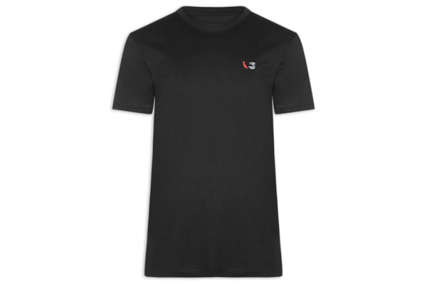 Camiseta Masculina Estampada Senna - Preto