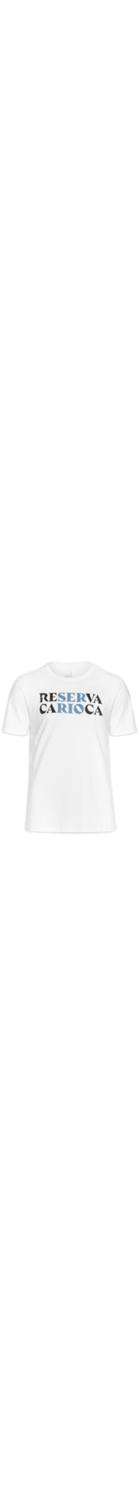 Camiseta Masculina Estampada Ser Rio - Branco
