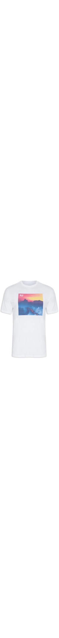 Camiseta Masculina Estampada Sky - Branco