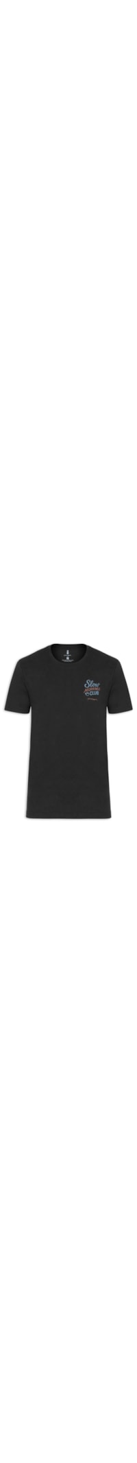 Camiseta Masculina Estampada Slow Morning Club - Preto