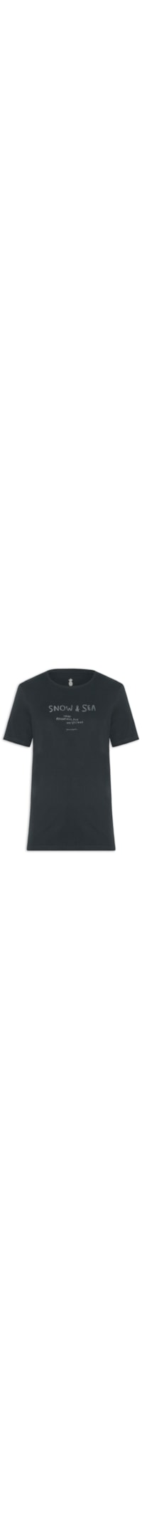 Camiseta Masculina Estampada Snow N'Sea - Preto