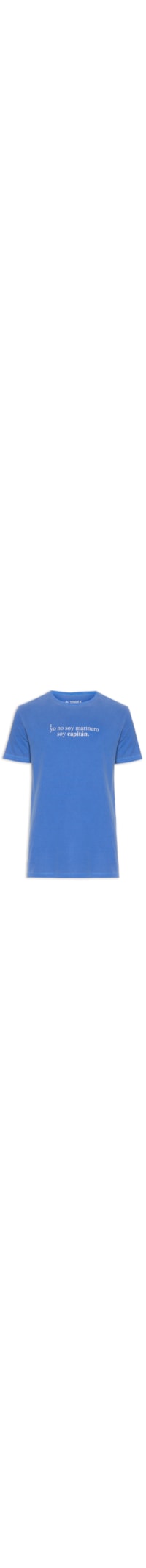 Camiseta Masculina Estampada Soy Capitán - Azul