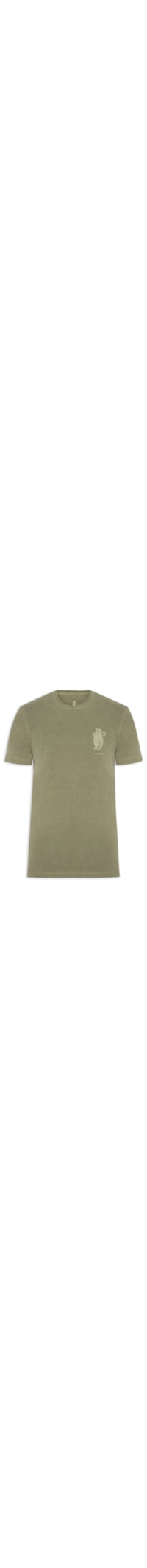 Camiseta Masculina Estampada Tenista - Verde