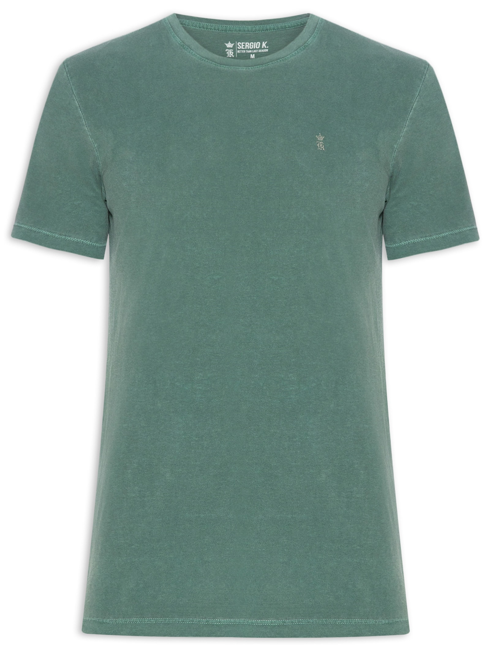 Camiseta Masculina Estampada Tomorrow Problem Verde Sergio K