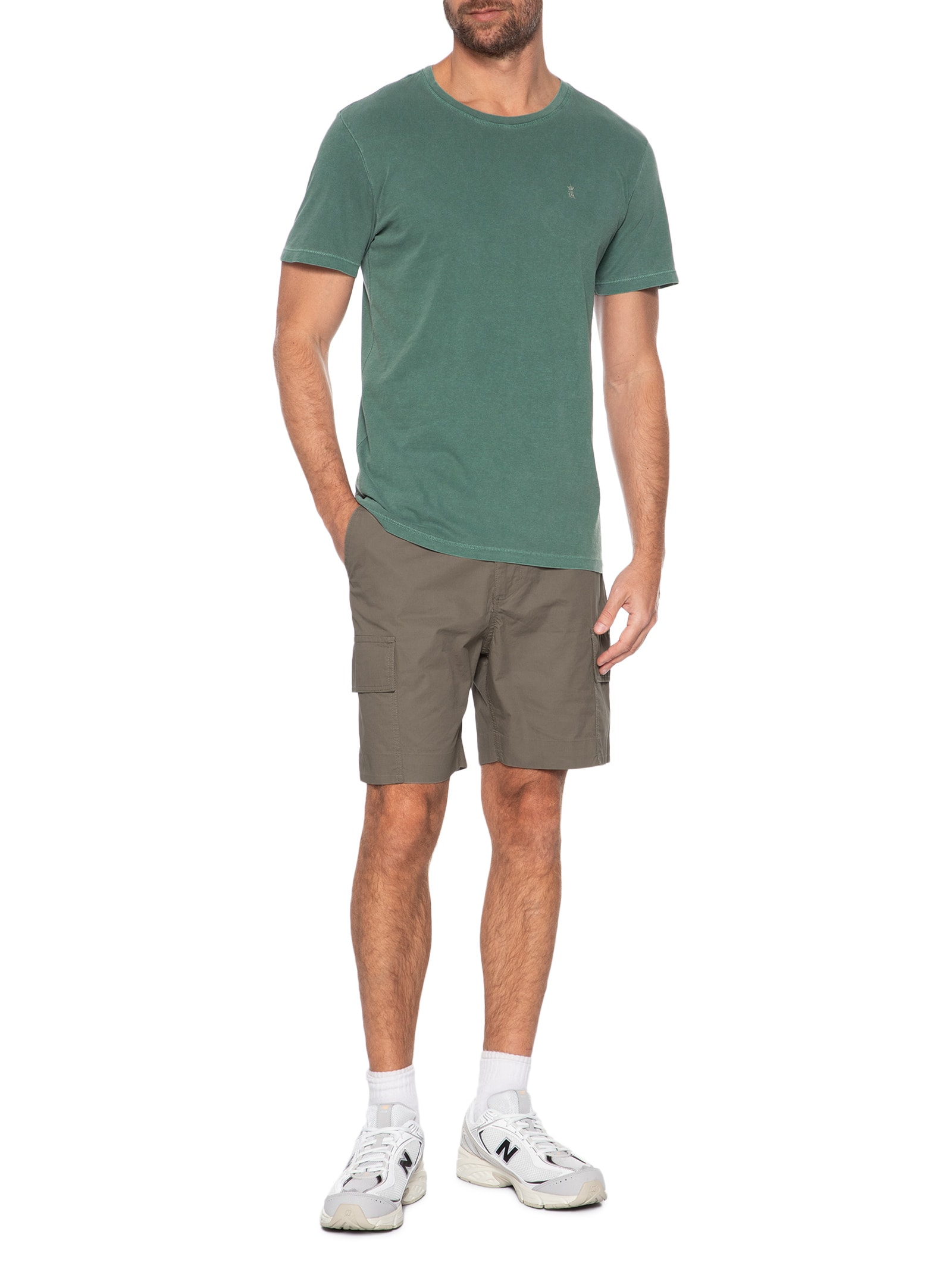 Camiseta Masculina Estampada Tomorrow Problem Verde Sergio K