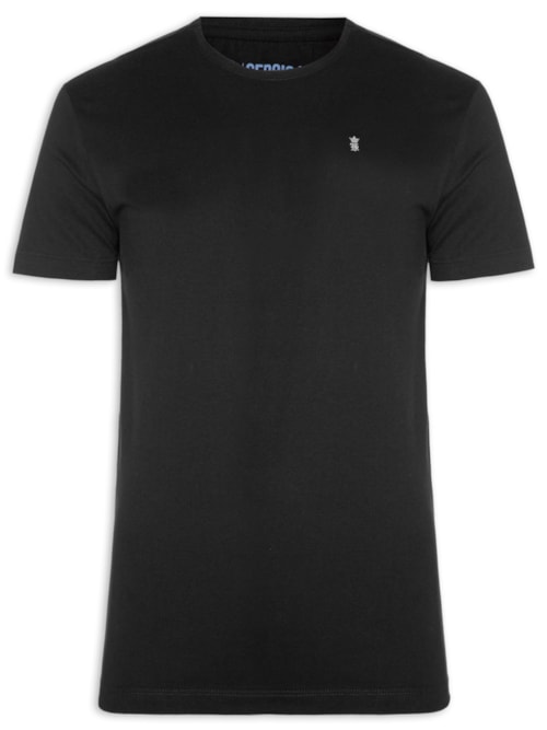 Camiseta Masculina Estampada Tropical Palm La – Preto