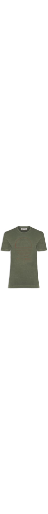 Camiseta Masculina Estampada - Verde