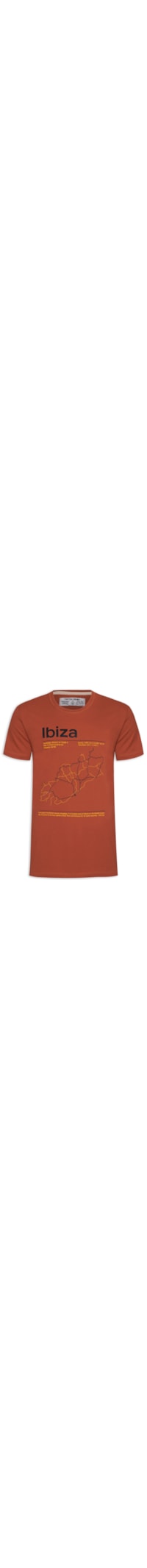 Camiseta Masculina Estampada - Vermelho