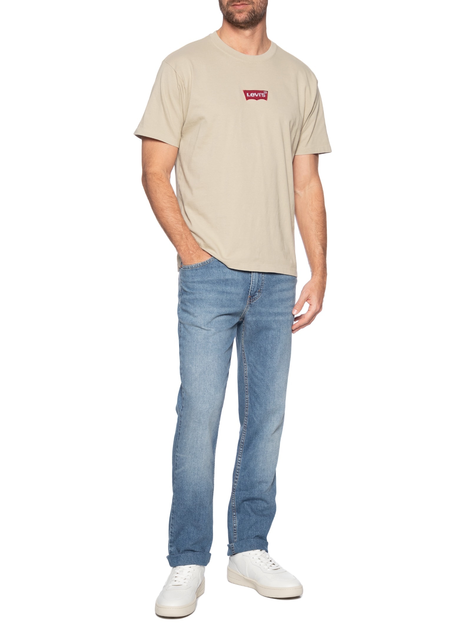 Camiseta Masculina Estampada Vintage Fit Amarelo Levi's