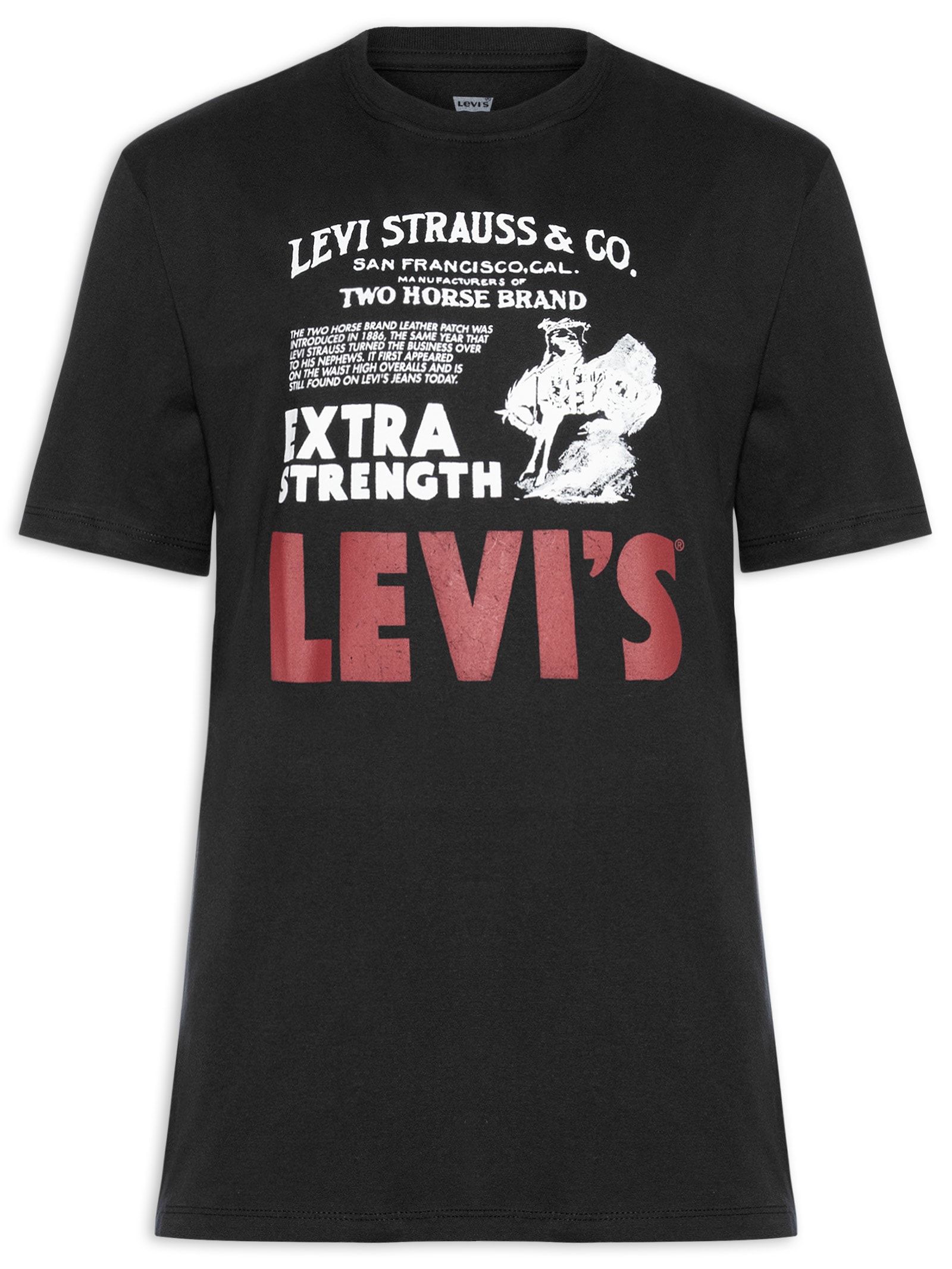 Camiseta Masculina Estampada Vintage Fit Preto Levi's