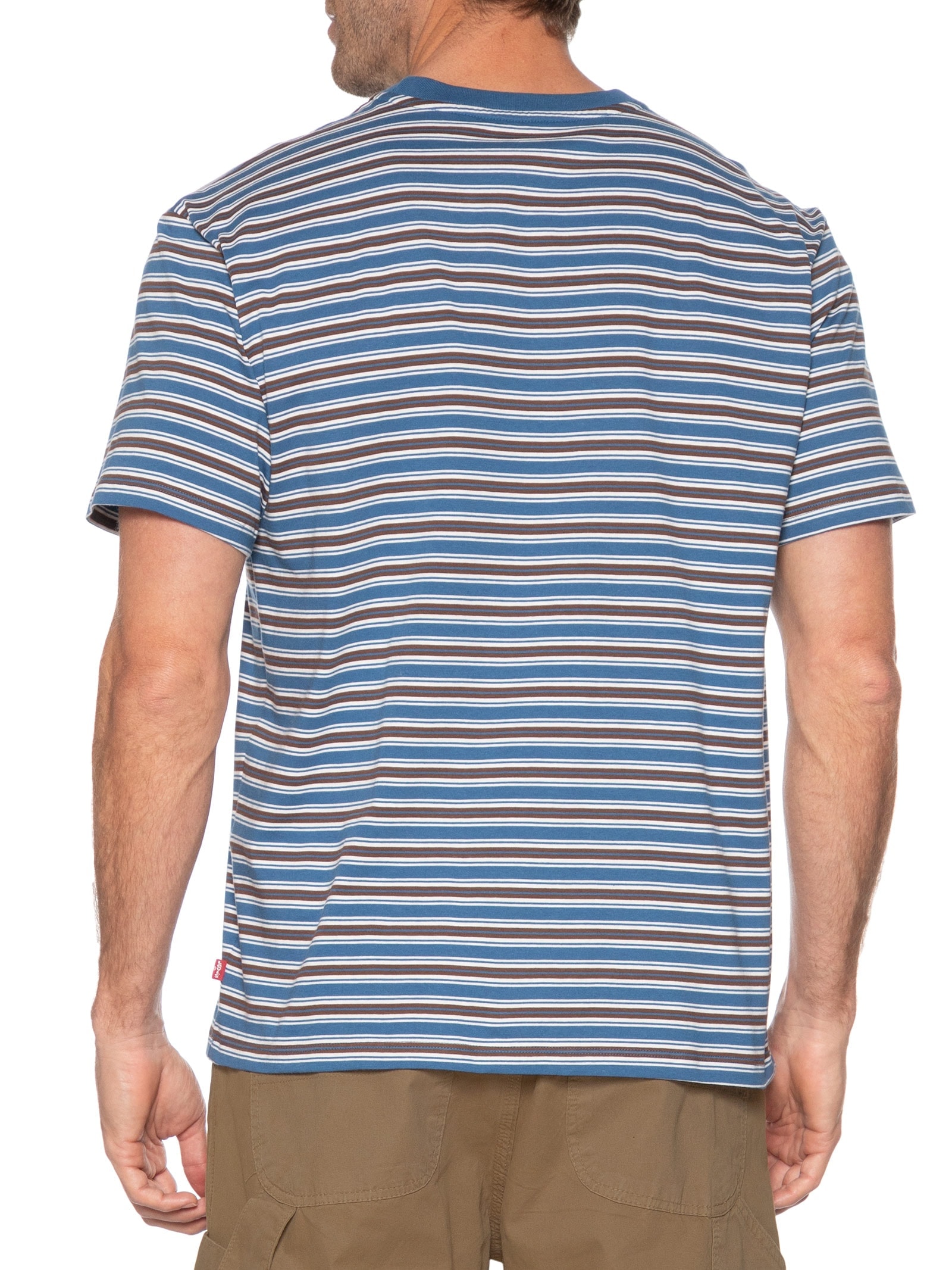 Camiseta Masculina Estampada Vintage Red Tab Azul Levi's