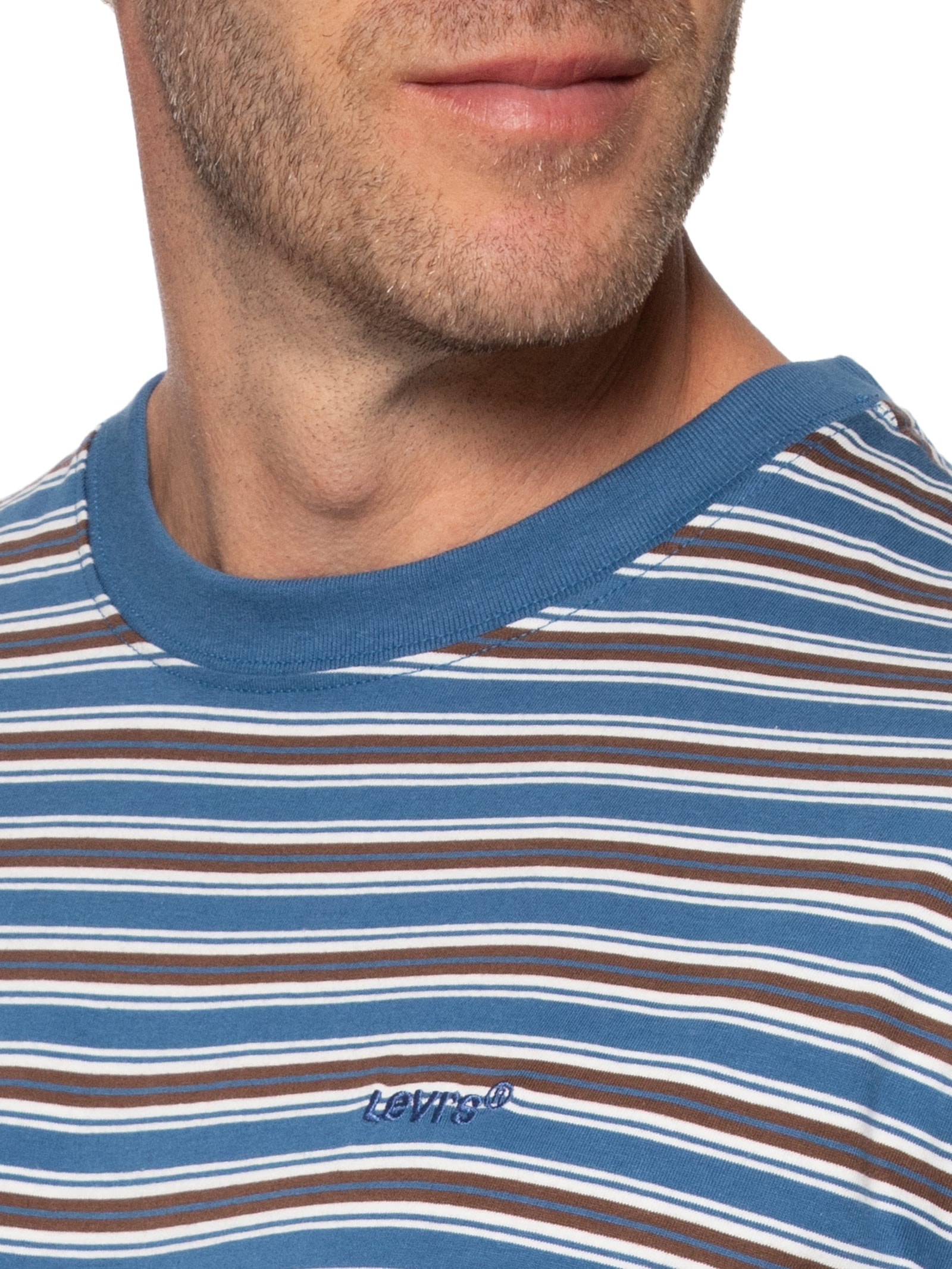 Camiseta Masculina Estampada Vintage Red Tab Azul Levi's