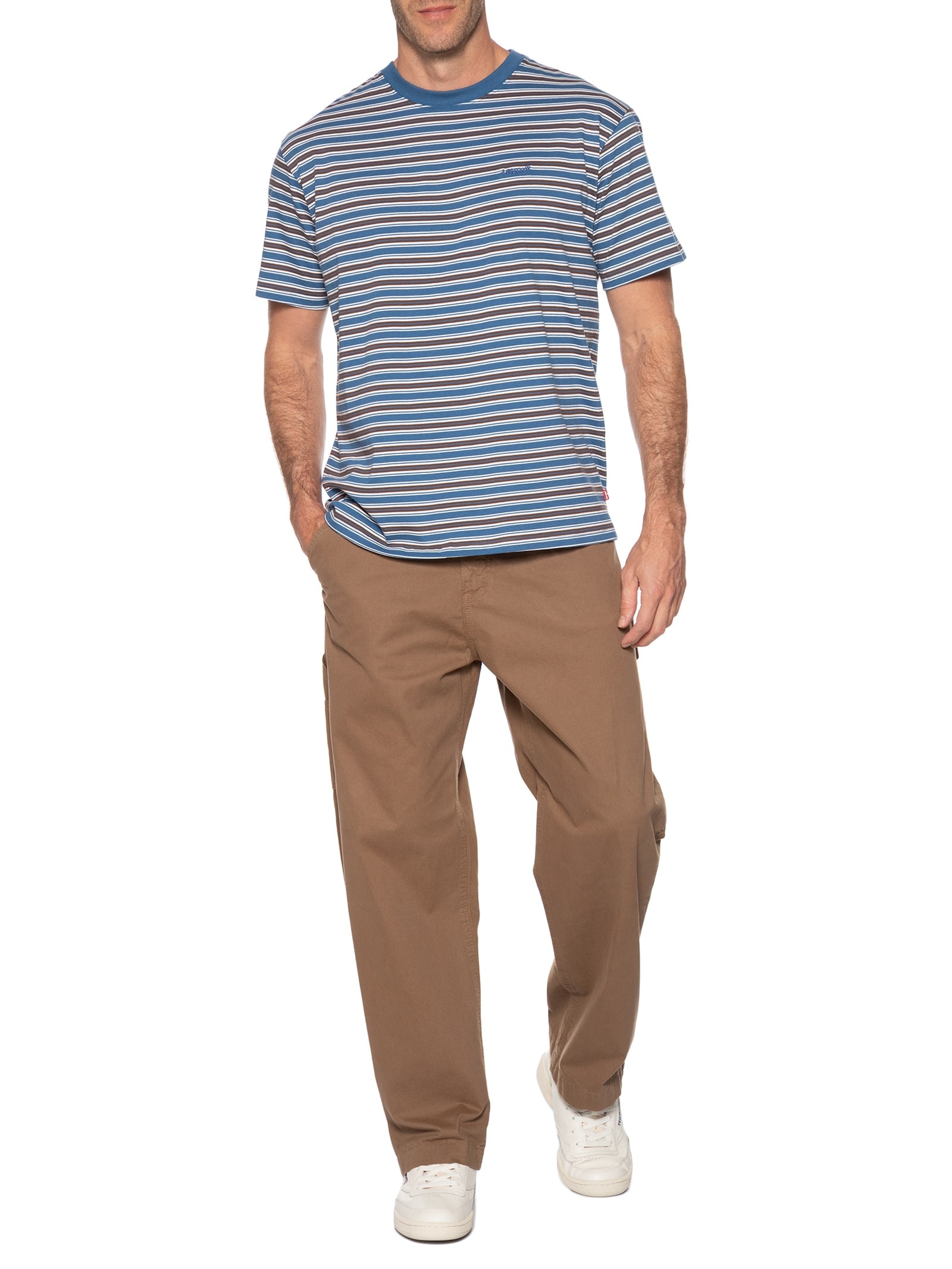 Camiseta Masculina Estampada Vintage Red Tab Azul Levi's