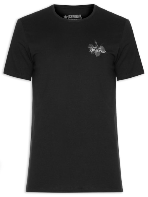 Camiseta Masculina Estampada Works Better GT – Preto
