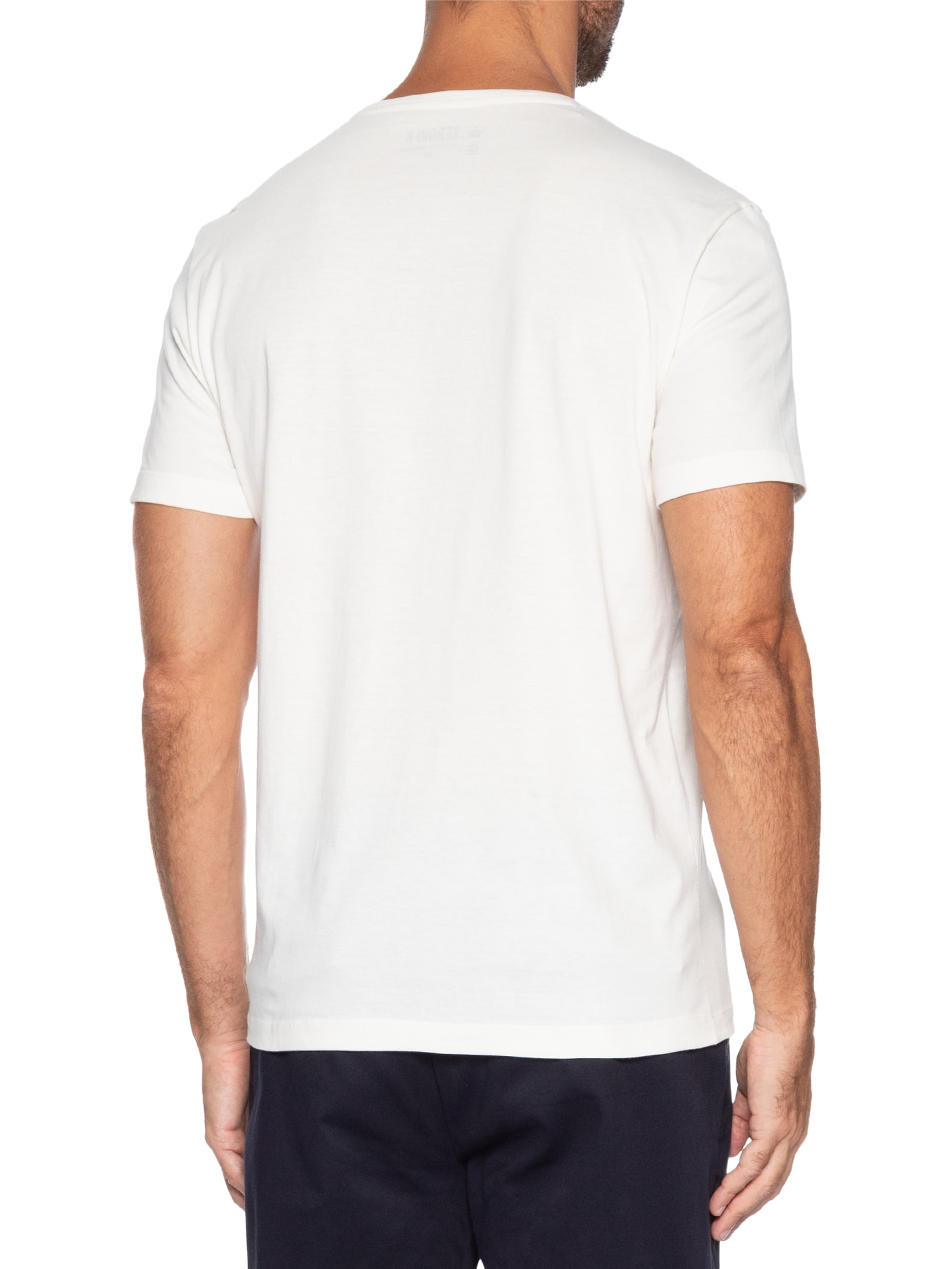 Camiseta Masculina Estampada Your Budget Branco Sergio K
