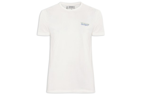 Camiseta Masculina Estampada Your Budget – Branco