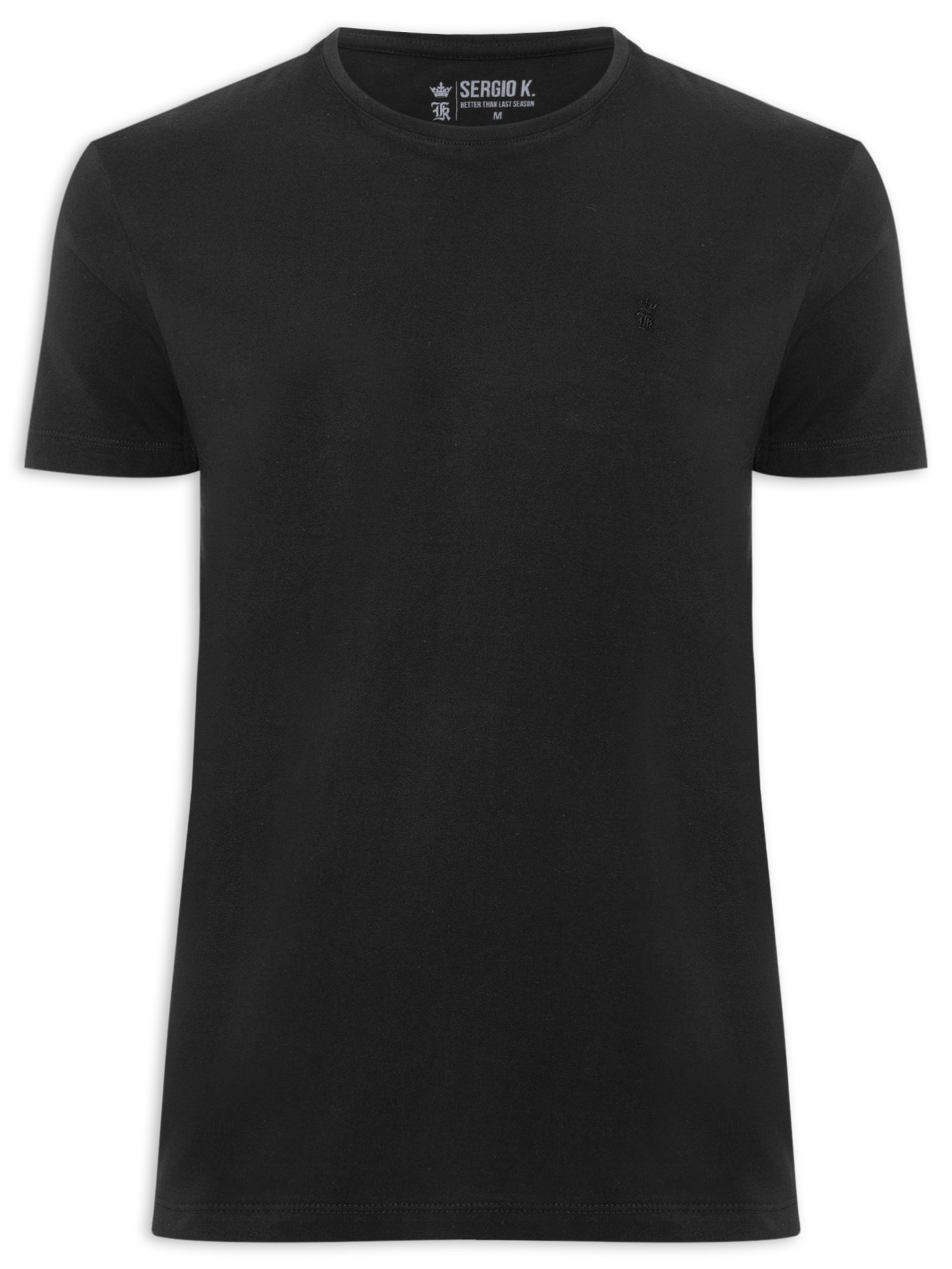 Camiseta Masculina  Estampada Zermatt Preto Sergio K