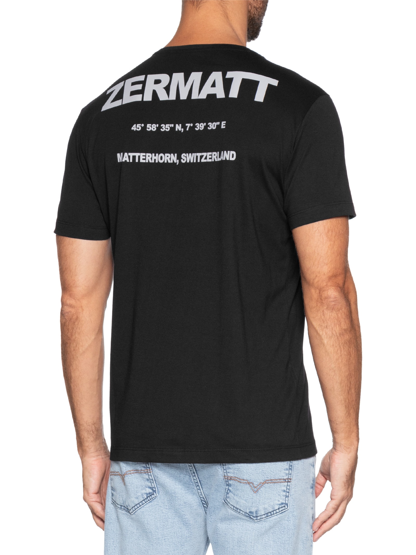 Camiseta Masculina  Estampada Zermatt Preto Sergio K