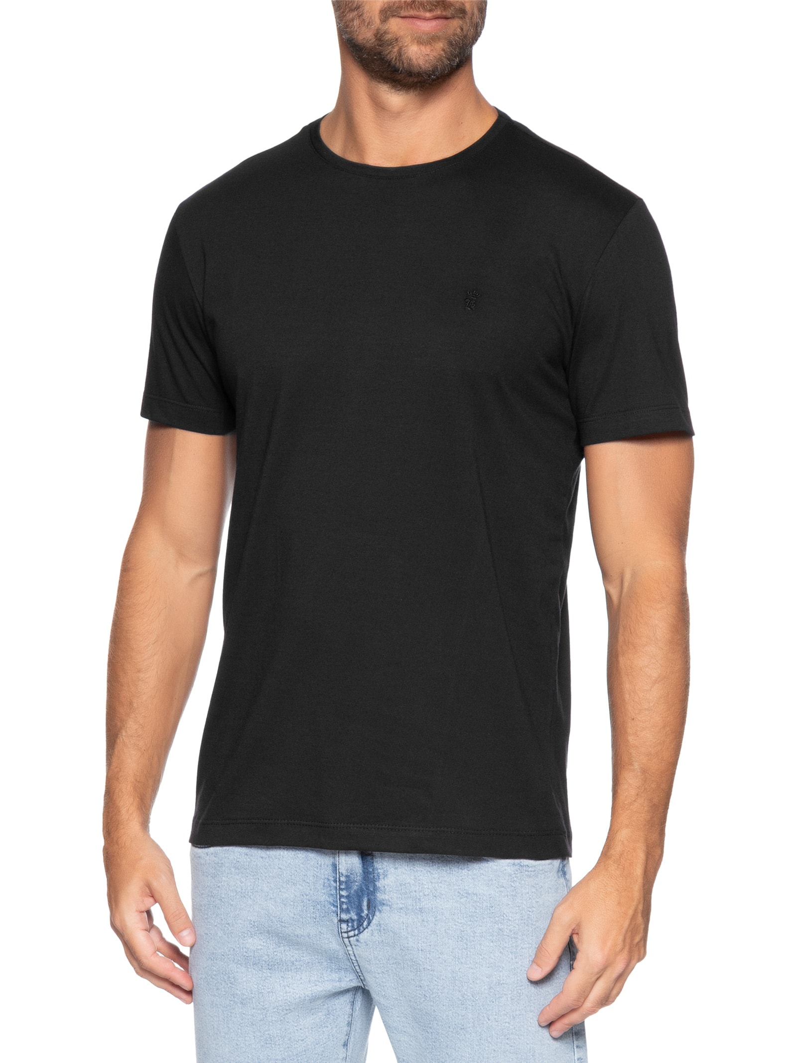 Camiseta Masculina  Estampada Zermatt – Preto Sergio K