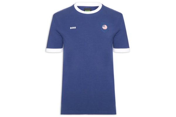Camiseta Masculina EUA Copa Lux Tee - Azul