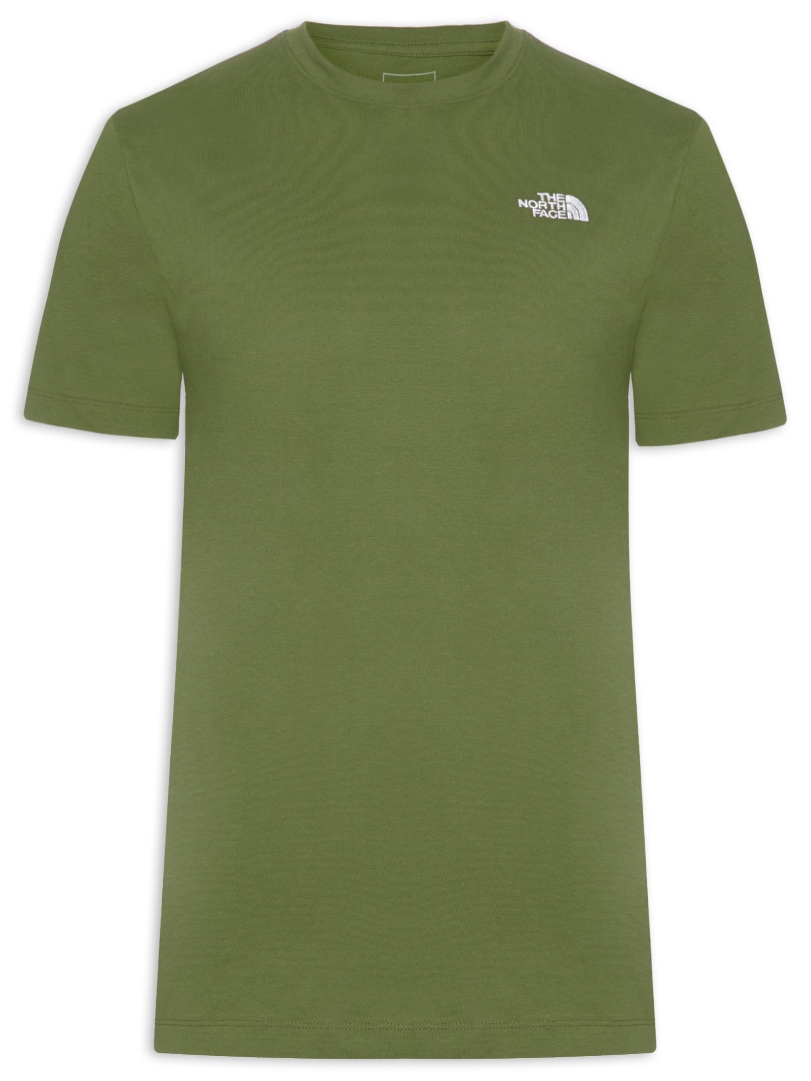 Camiseta Masculina Evolution Logo Bordado Verde The North Face