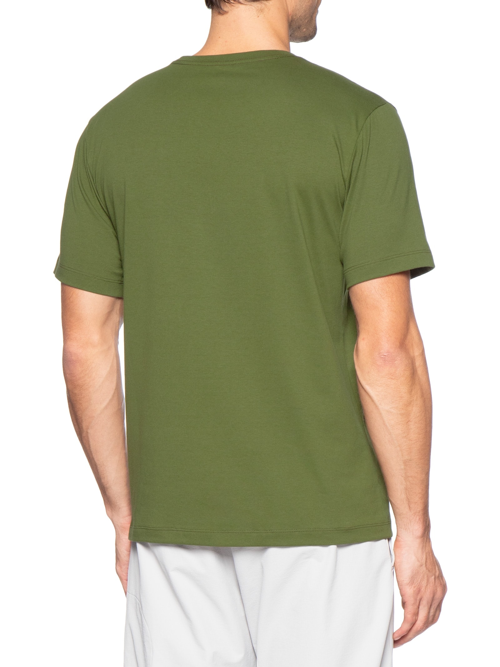 Camiseta Masculina Evolution Logo Bordado Verde The North Face