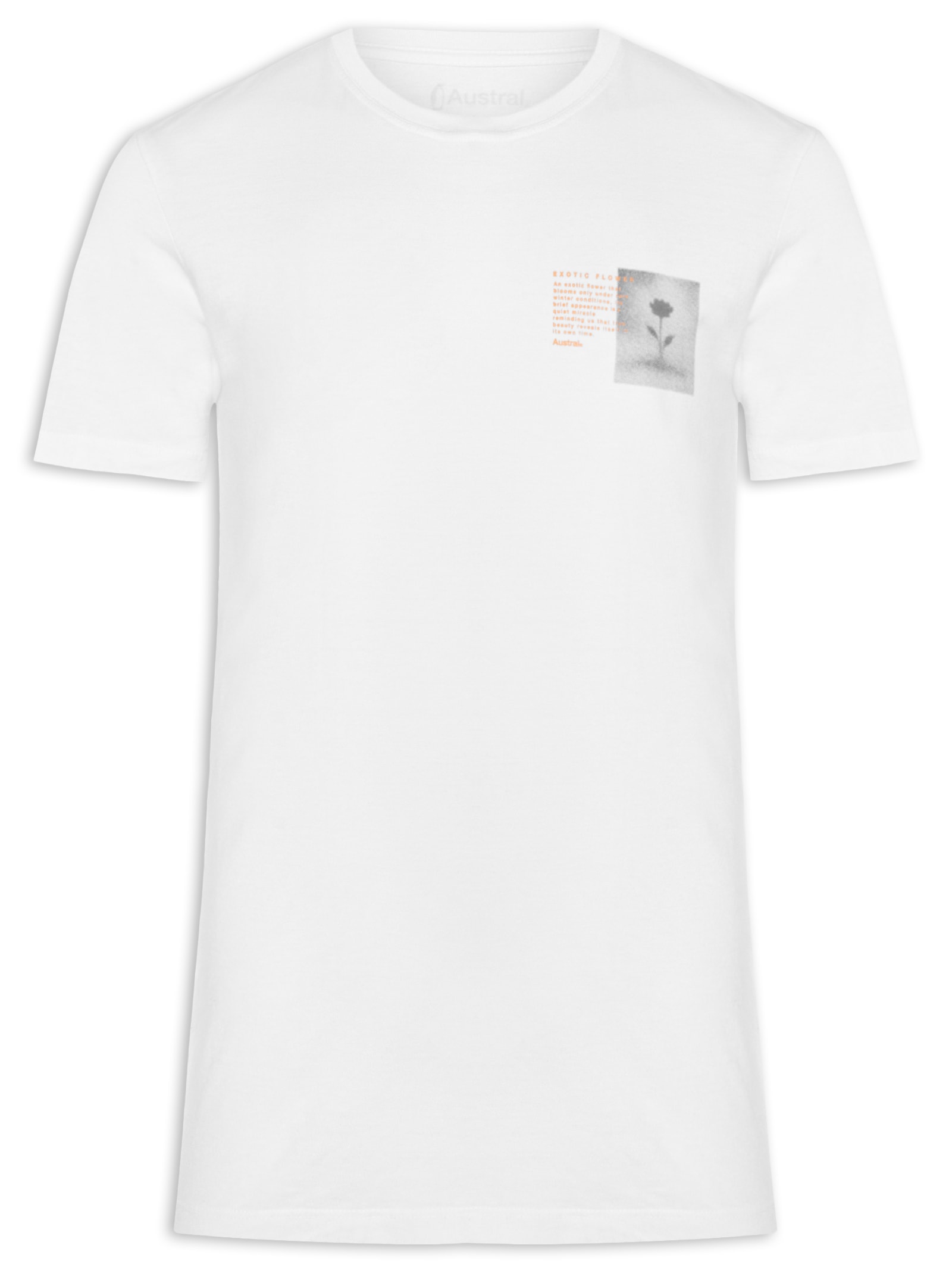 Camiseta Masculina Exotic Branco Austral