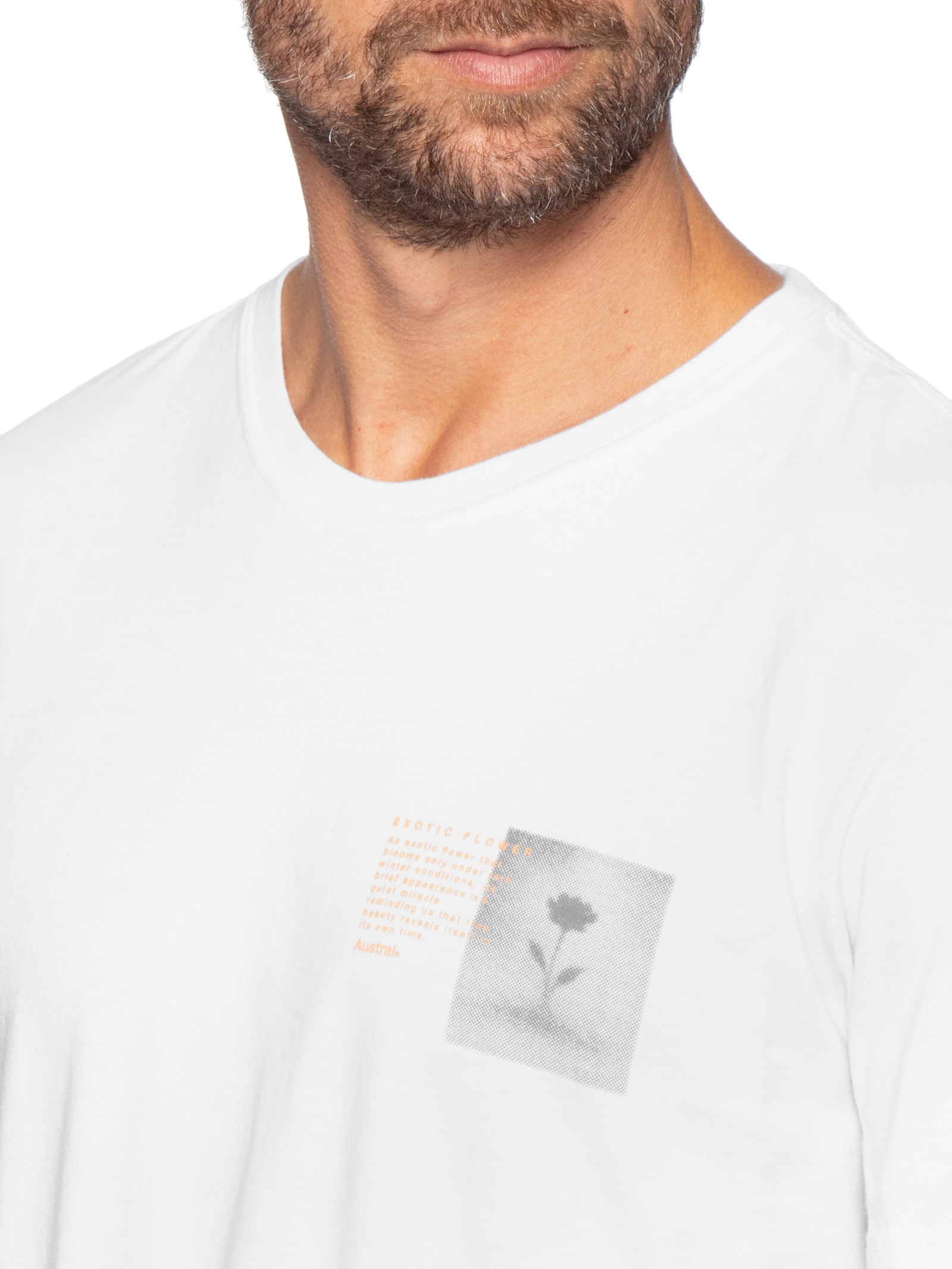 Camiseta Masculina Exotic Branco Austral