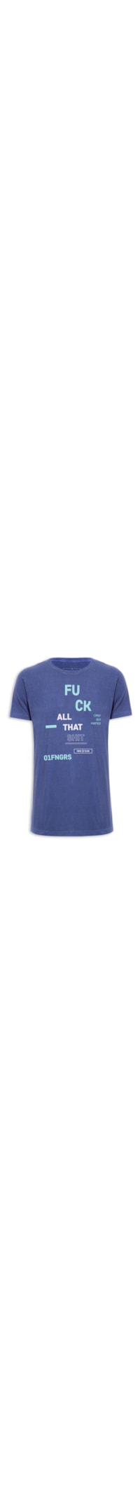 Camiseta Masculina Fck All That - Azul