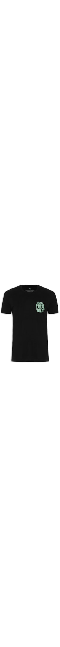 Camiseta Masculina Feed Your Soul - Preto
