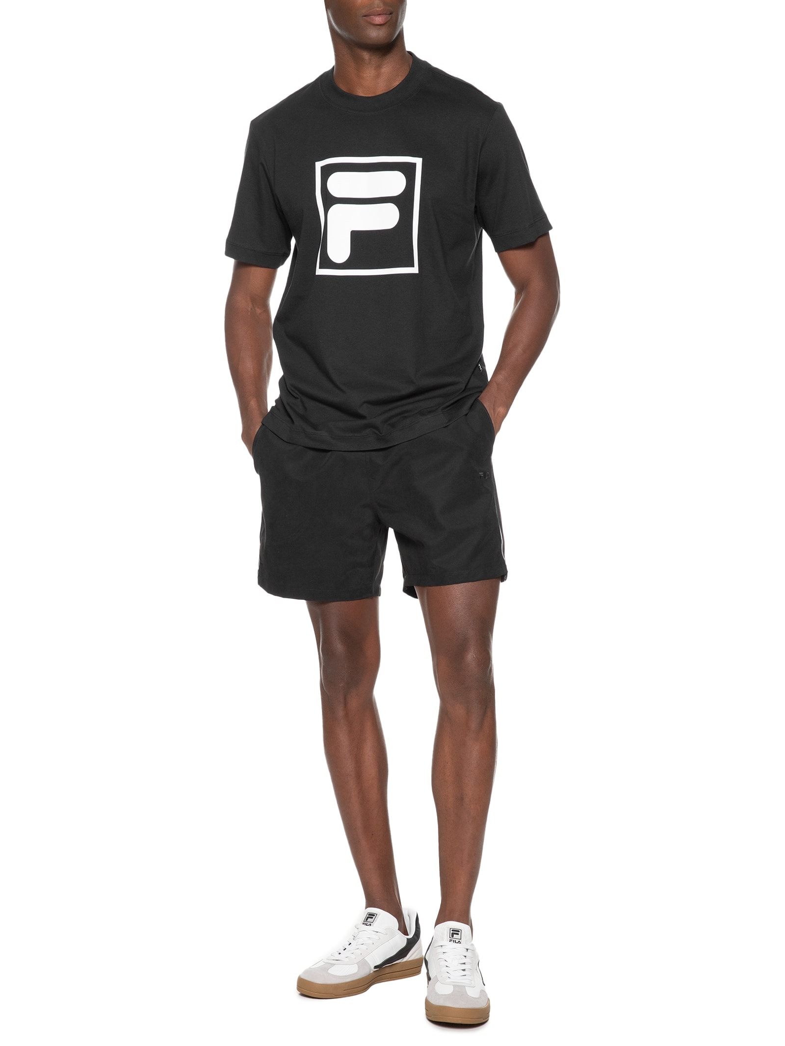 Camiseta Masculina Fila Confort F Box Union Classics Preto Fila