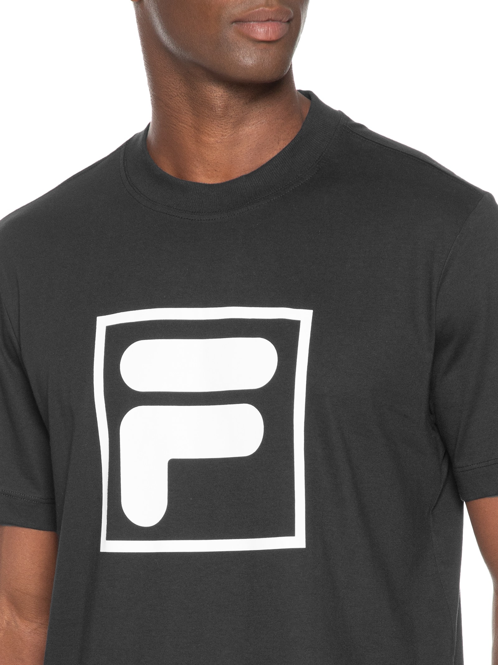 Camiseta Masculina Fila Confort F Box Union Classics Preto Fila