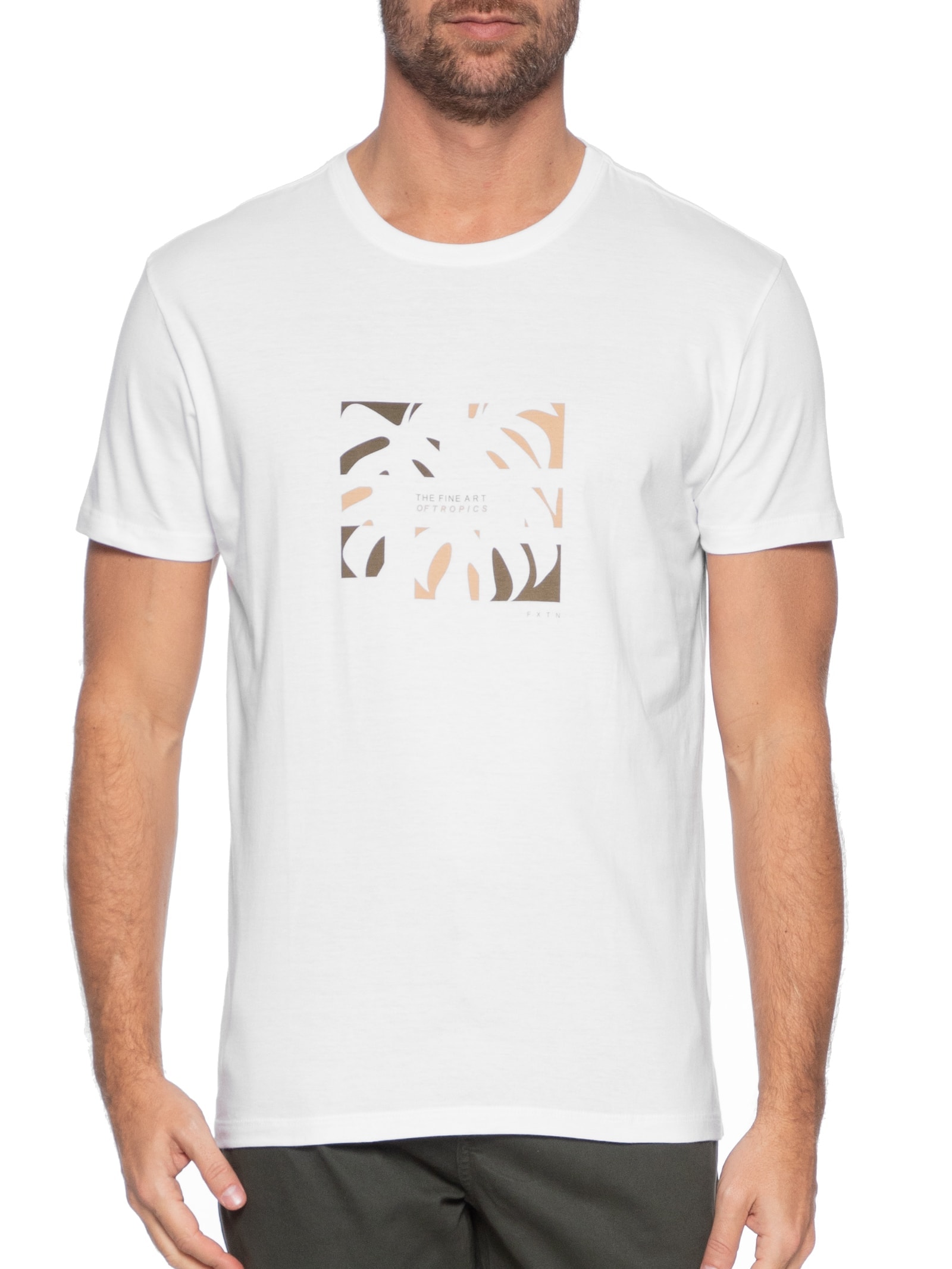 Camiseta Masculina Fine Art Branco Foxton
