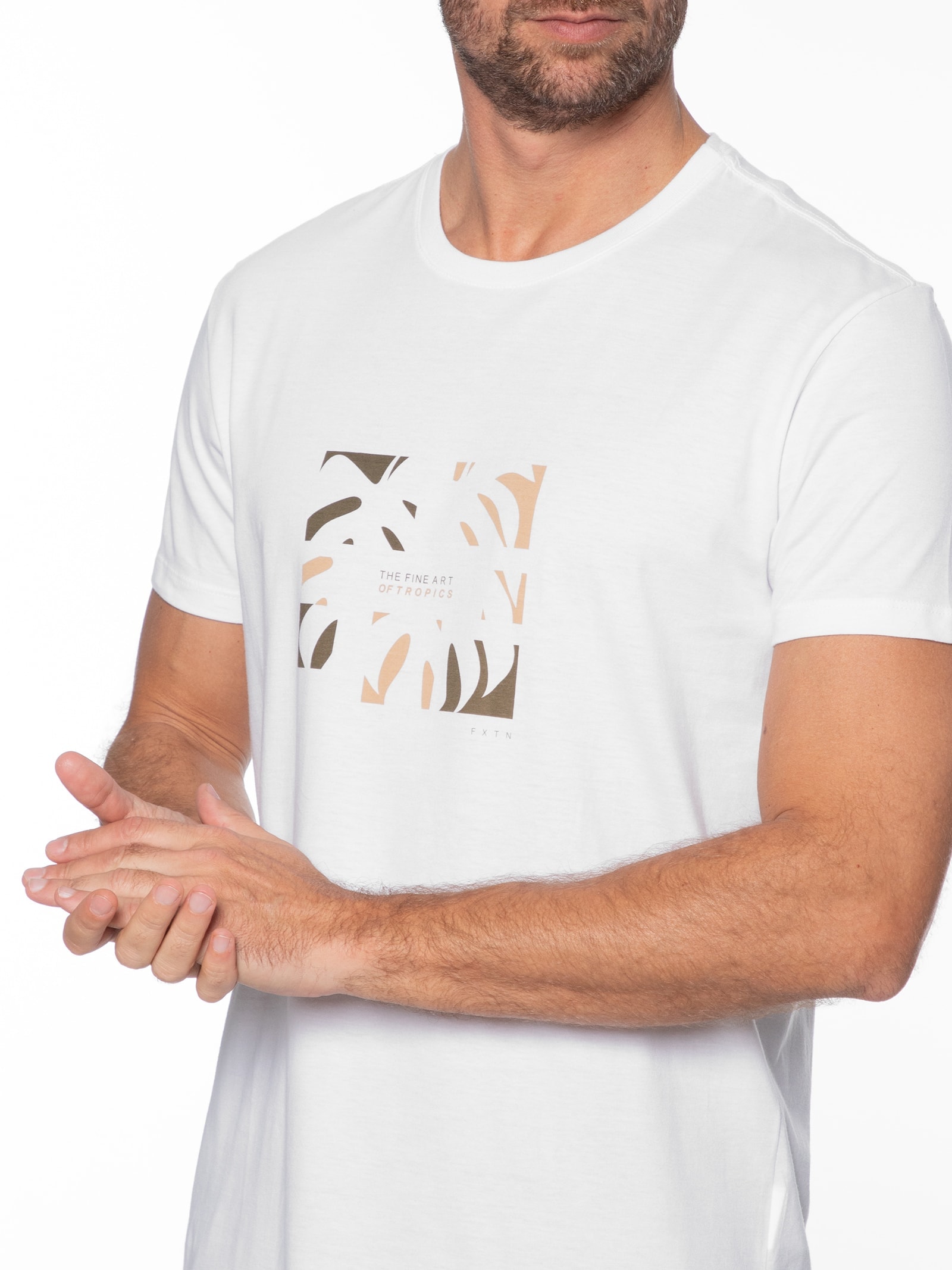 Camiseta Masculina Fine Art Branco Foxton