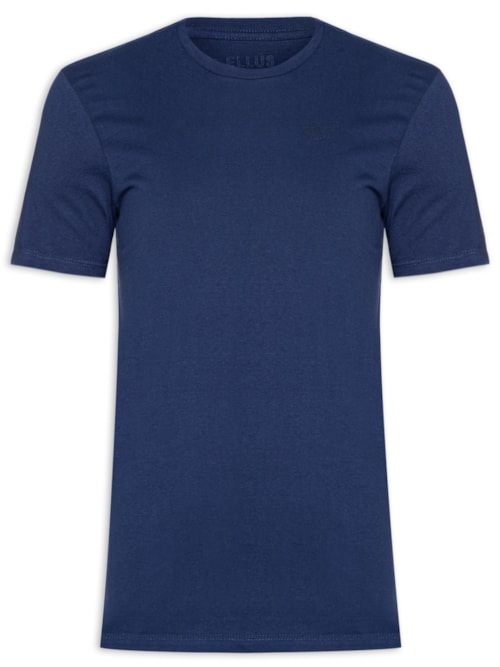 Camiseta Masculina Fine CO Classic Manga Curta - Azul