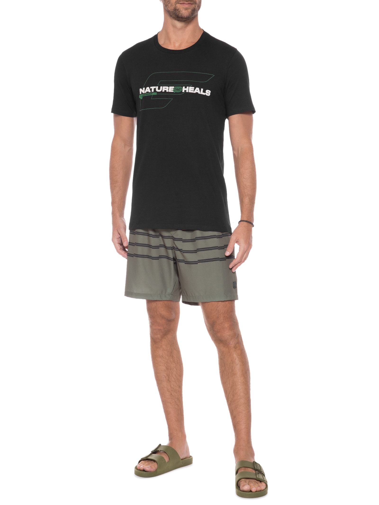 Camiseta Masculina Fine Do More Asa Nature Preto Ellus