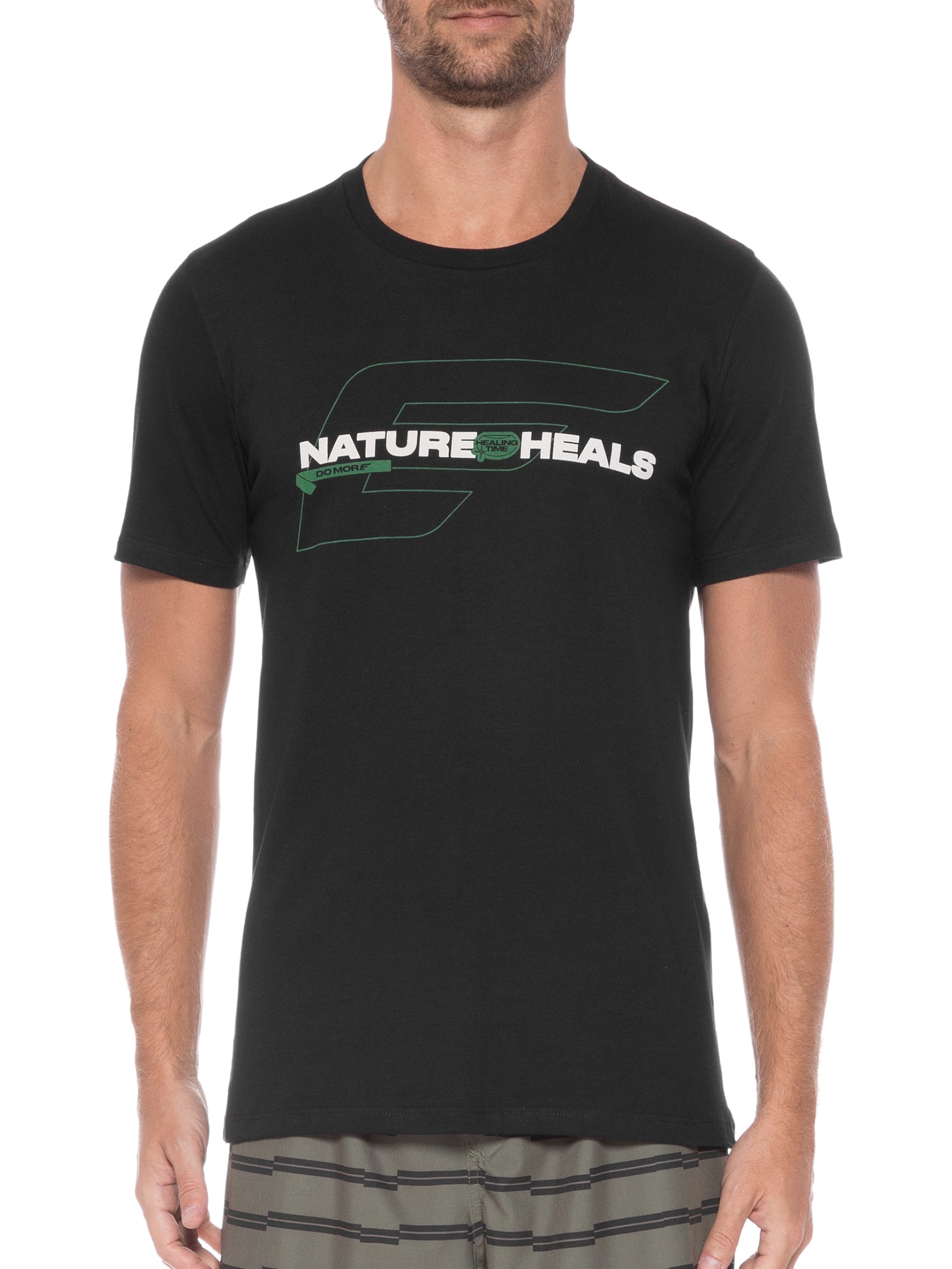 Camiseta Masculina Fine Do More Asa Nature Preto Ellus