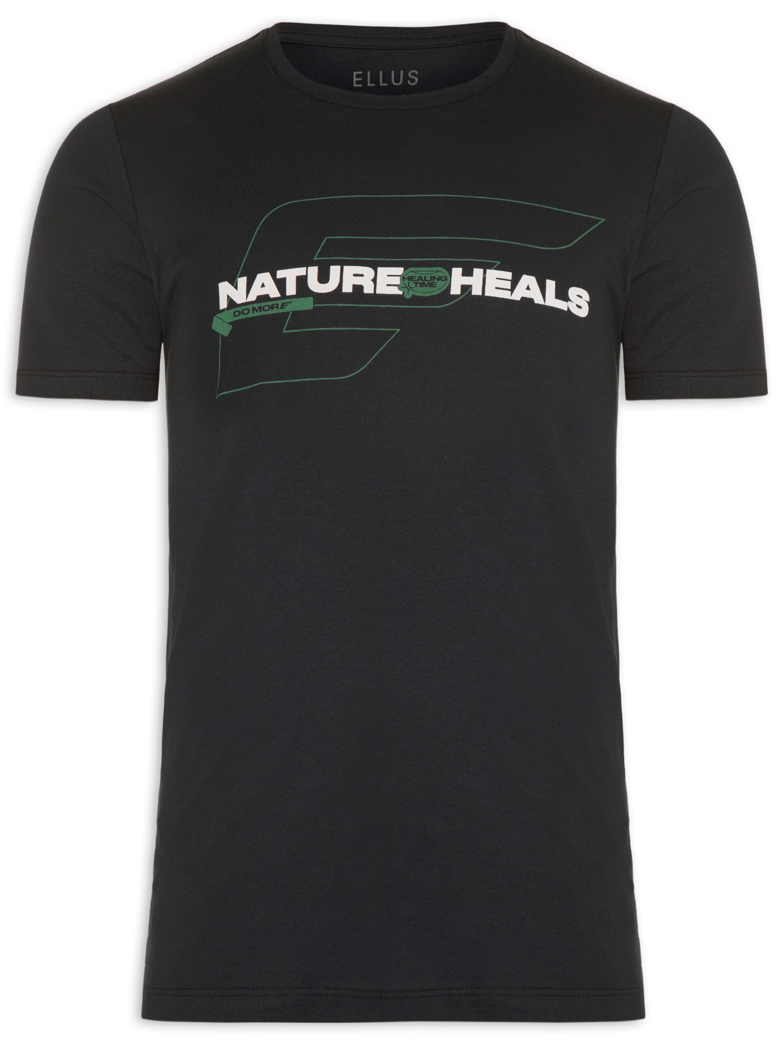 Camiseta Masculina Fine Do More Asa Nature Preto Ellus